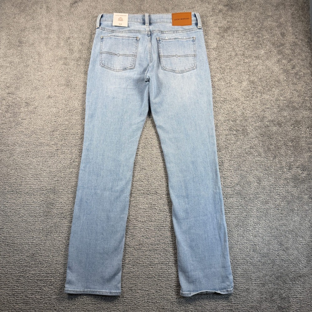 Lucky Brand Sweet Mid Rise Straight Jeans Light Wash Distressed 10/30R NWT